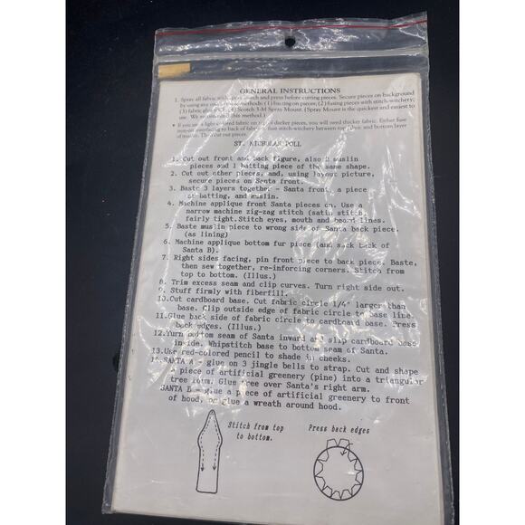 St. Nicholas Old Fashion Santa Claus Doll Sewing Pattern - Picture 2 of 2